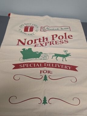 Holiday Gift Sack - Red & Green